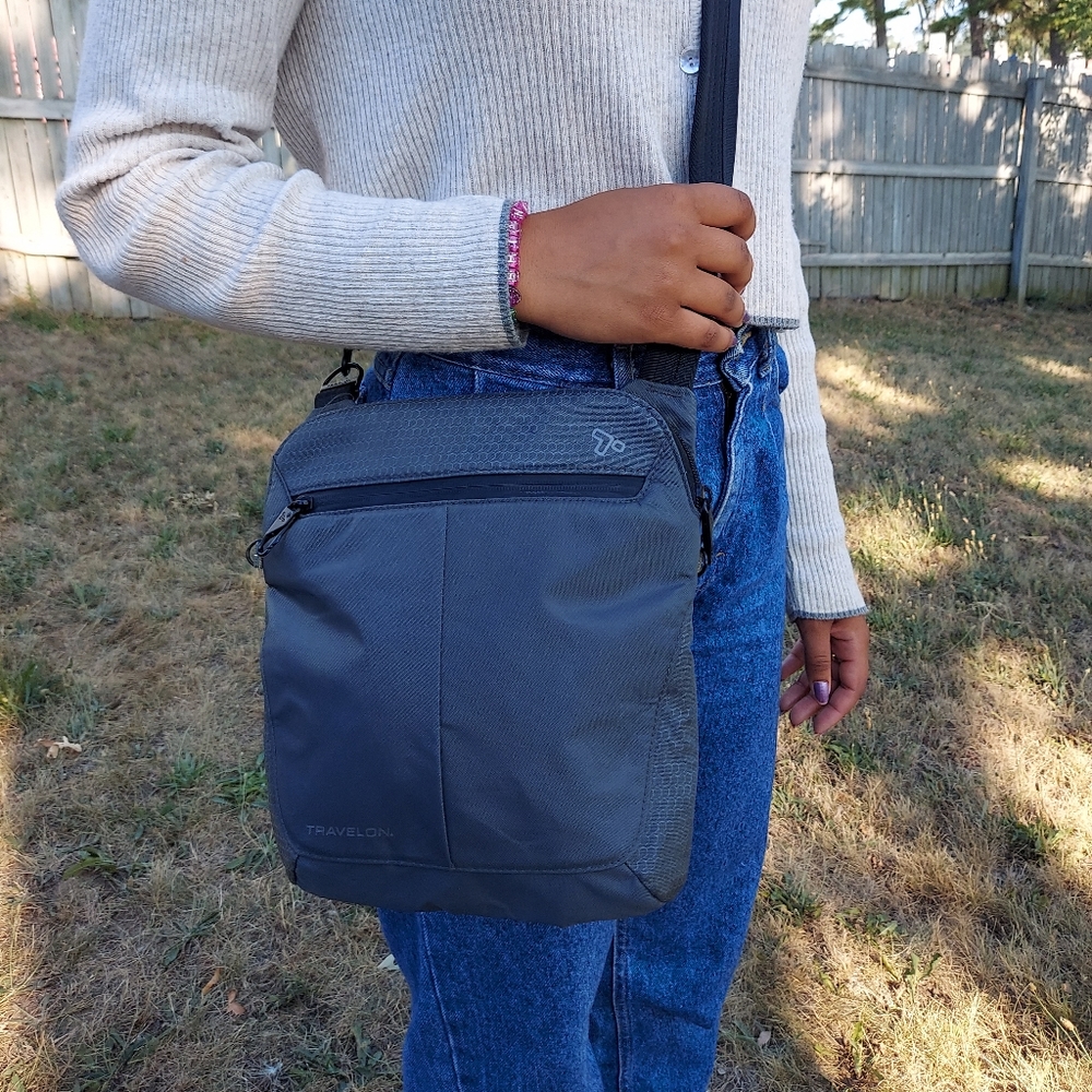 Gray AntiTheft Travelon Satchel